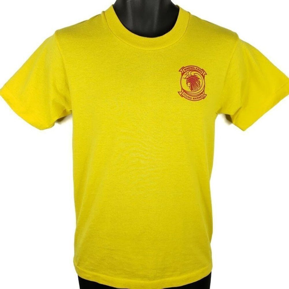 Windwalkers Young Marines T Shirt Vintage 80s Helicopter Training Squadron HMT